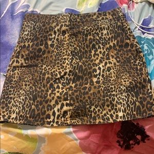 Cheetah print skirt